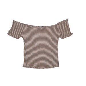 Fashion Nova Off Shoulder Ribbed Top || Med || EUC